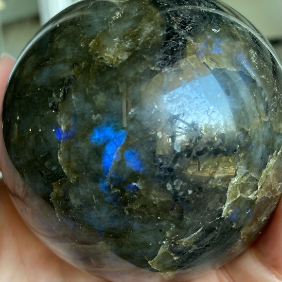 Labradorite Crystal Sphere - Picture 12 of 14